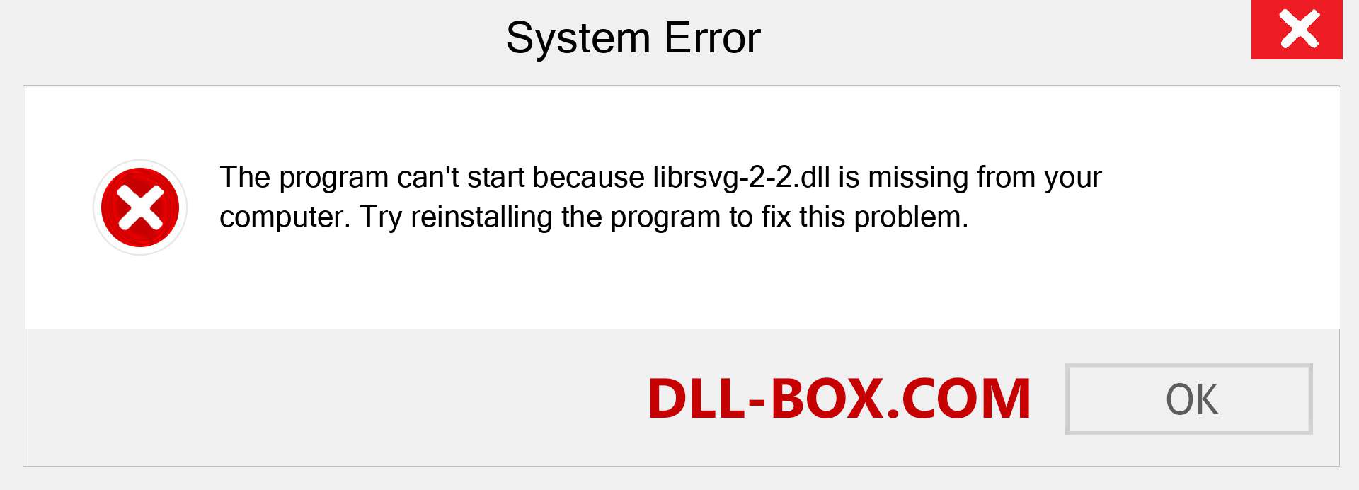  librsvg-2-2.dll file is missing?. Download for Windows 7, 8, 10 - Fix  librsvg-2-2 dll Missing Error on Windows, photos, images