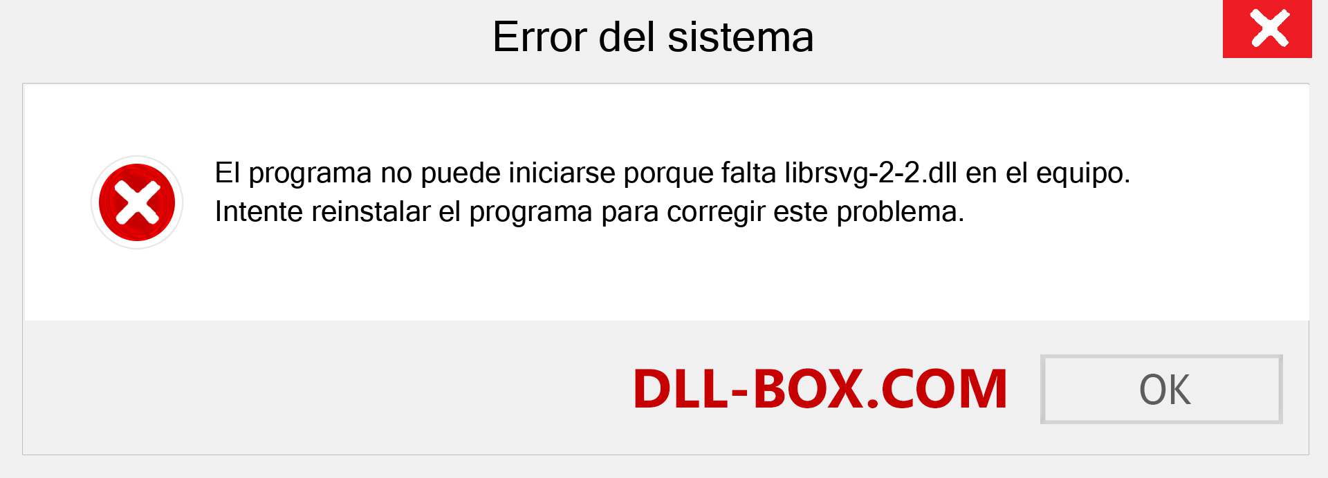 ¿Falta el archivo librsvg-2-2.dll ?. Descargar para Windows 7, 8, 10 - Corregir librsvg-2-2 dll Missing Error en Windows, fotos, imágenes